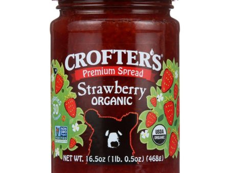 Crofters Fruit Spread - Organic - Premium - Strawberry - 16.5 Oz - Case Of 6 Sale