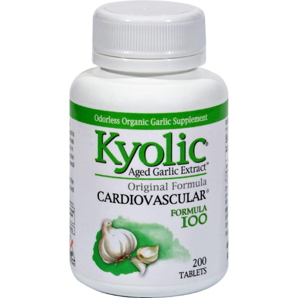 Kyolic Aged Garlic Extract Hi-po Cardiovascular Original Formula 100 - 200 Tablets Online now