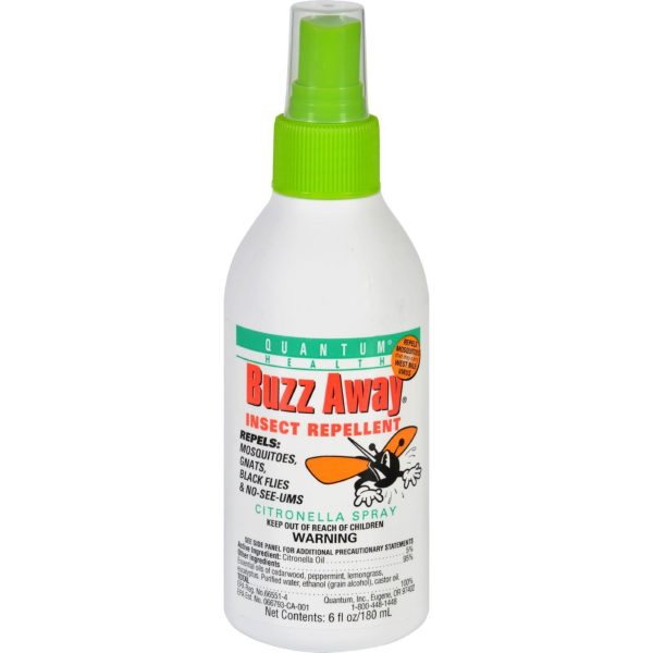 Quantum Research Buzz Away Insect Repellent Citronella Spray - 6 Oz Cheap