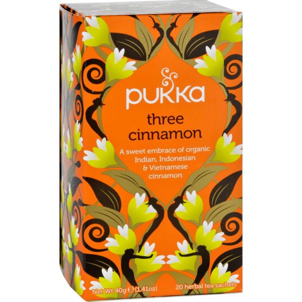 Pukka Herbal Teas Tea - Organic - Three Cinnamon - 20 Bags - Case Of 6 For Discount