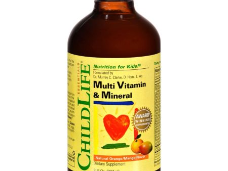 Childlife Multi Vitamin And Mineral Natural Orange Mango - 8 Fl Oz Sale