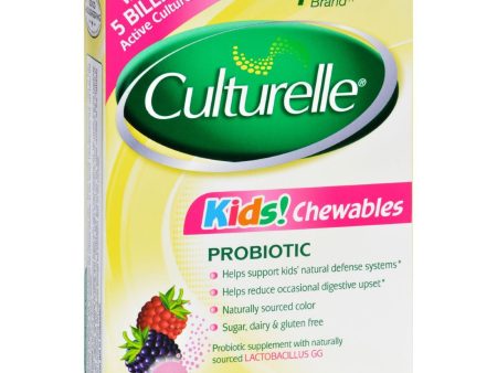 Culturelle Kids Chewables Probiotic Natural Bursting Berry - 30 Chewable Tablets For Cheap