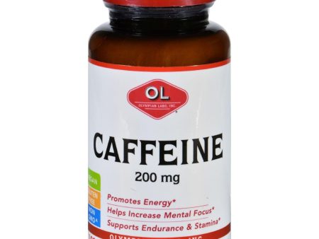 Olympian Labs Caffeine - 200 Mg - 100 Tablets on Sale