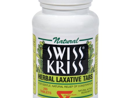 Modern Natural Products Swiss Kriss Herbal Laxative - 250 Tablets Fashion