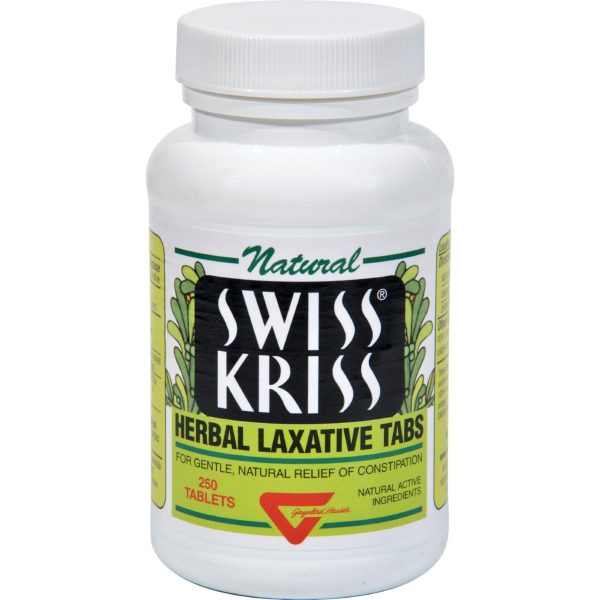 Modern Natural Products Swiss Kriss Herbal Laxative - 250 Tablets Fashion