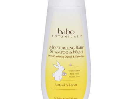 Babo Botanicals Moisturizing Baby Shampoo And Wash - Oatmilk Calendula - 8 Fl Oz Hot on Sale