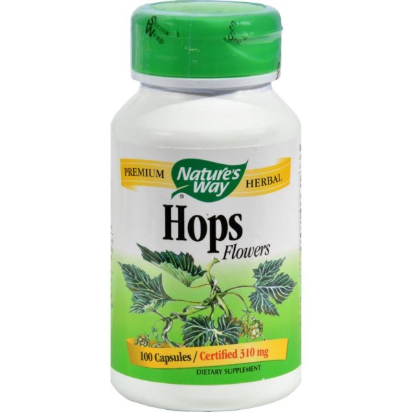 Nature s Way Hops Flowers - 100 Capsules Online Hot Sale