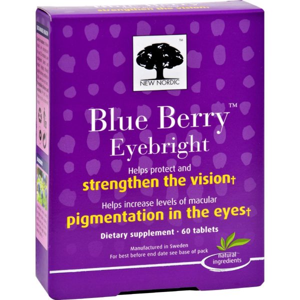 New Nordic Blue Berry Eyebright - 60 Tablets on Sale