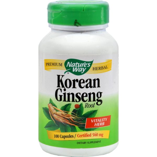 Nature s Way Korean Ginseng Root - 100 Capsules Online