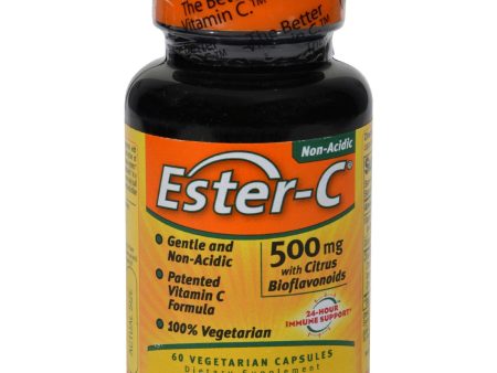 American Health Ester-c With Citrus Bioflavonoids - 500 Mg - 60 Vegetarian Capsules Supply