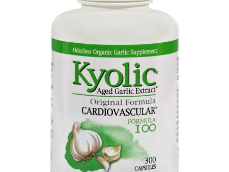 Kyolic Aged Garlic Extract Cardiovascular Original Formula 100 - 300 Capsules Hot on Sale