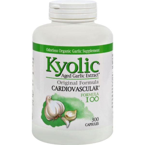 Kyolic Aged Garlic Extract Cardiovascular Original Formula 100 - 300 Capsules Hot on Sale