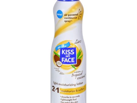 Kiss My Face Lotion - 2 In 1 - Continuous Spray - Coconut - 6 Fl Oz Sale