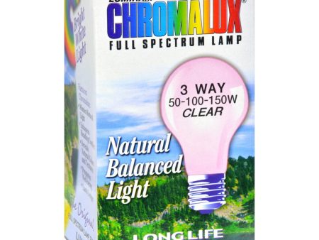 Chromalux Standard Clear 3 Way Light Bulb - 1 Bulb Fashion