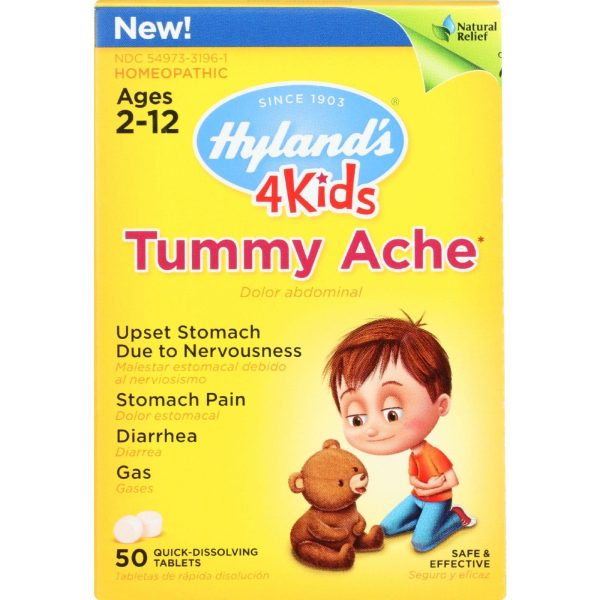 Hylands Homeopathic 4kids Tummy Ache - Quick-dissolving - 50 Tablets - 1 Each Online Sale