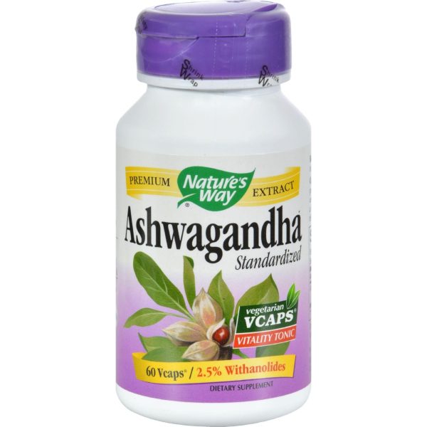 Nature s Way Ashwagandha Standardized - 60 Vegetarian Capsules Sale