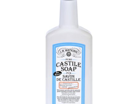 J.r. Watkins Hand Soap - Castile - Liquid - Peppermint - 11 Oz Hot on Sale