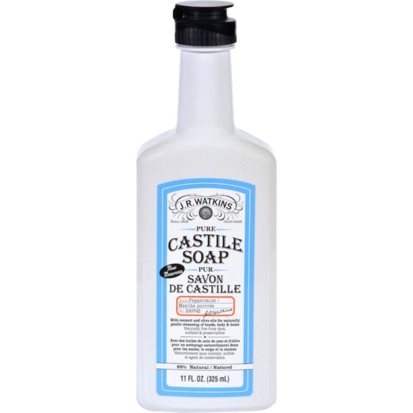 J.r. Watkins Hand Soap - Castile - Liquid - Peppermint - 11 Oz Hot on Sale