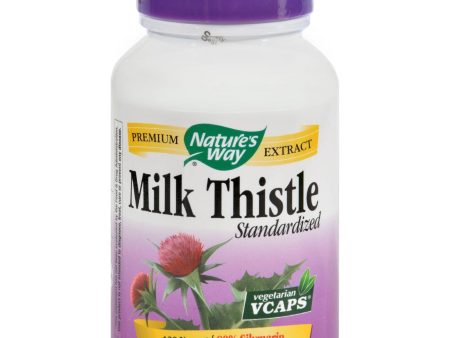 Nature s Way Milk Thistle Standardized - 120 Vegetarian Capsules Fashion