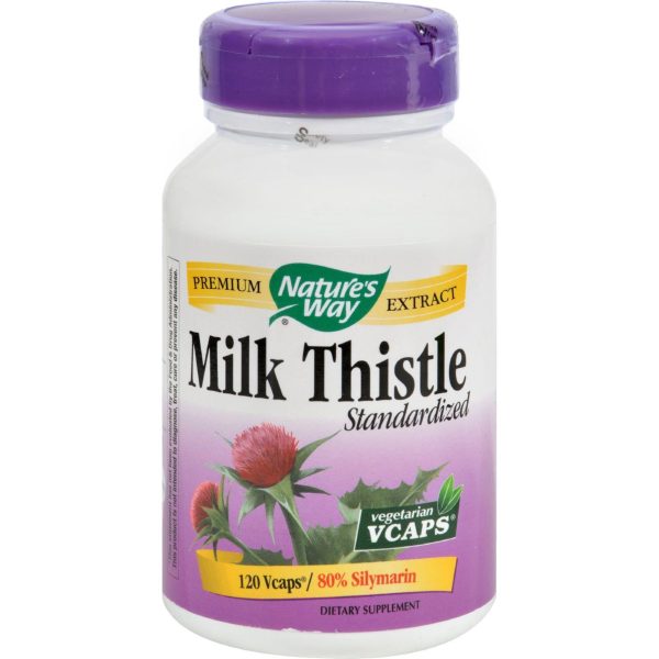 Nature s Way Milk Thistle Standardized - 120 Vegetarian Capsules Fashion