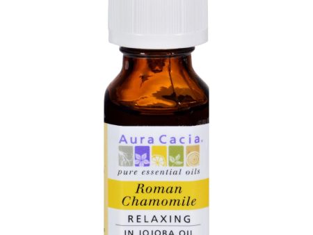 Aura Cacia Roman Chamomile Pure Essential Oil - 0.5 Fl Oz For Discount