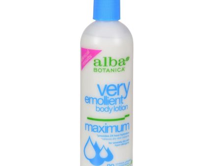 Alba Botanica Very Emollient Body Lotion Maximum - 12 Fl Oz Hot on Sale