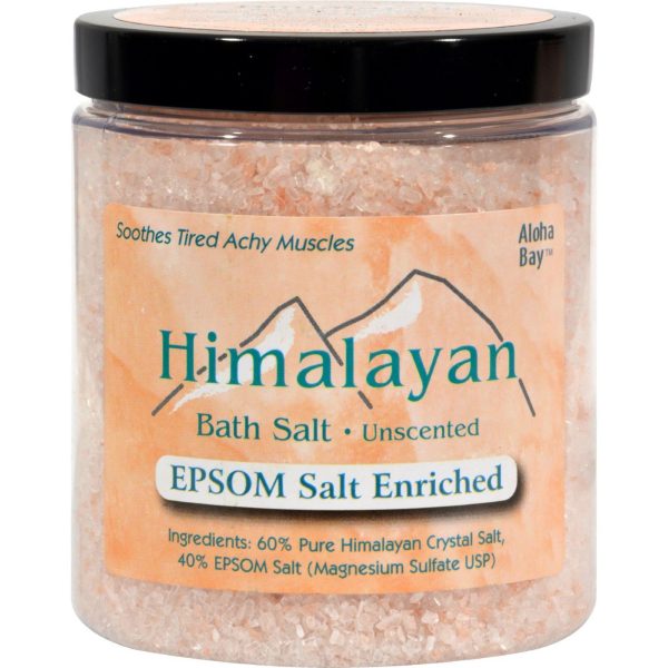 Himalayan Salt Bath Salt - 40% Epsom Salt Enriched - 24 Oz Supply