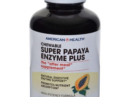 American Health Super Papaya Enzyme Plus Chewable - 360 Chewable Tablets Online Sale