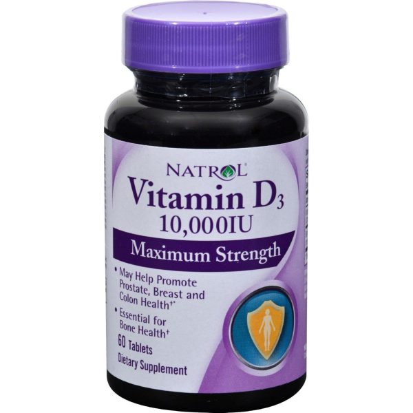 Natrol Vitamin D3 - 10000 Iu - 60 Tablets on Sale