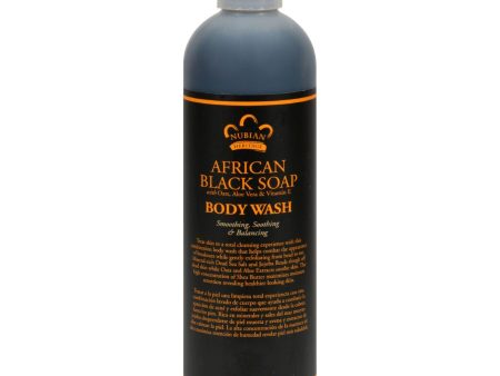 Nubian Heritage African Black Soap Body Wash And Scrub - 13 Fl Oz Online Hot Sale