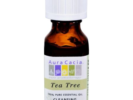 Aura Cacia Pure Essential Oil Tea Tree - 0.5 Fl Oz Supply