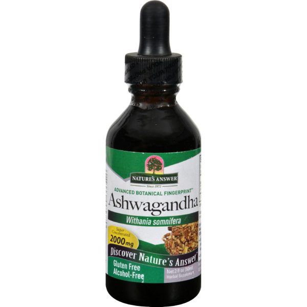 Nature s Answer Ashwagandha Root - 2 Fl Oz Fashion