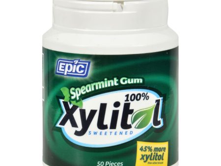 Epic Dental Spearmint Gum - Xylitol Sweetened - 50 Count on Sale