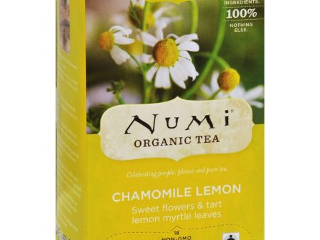 Numi Organic Tea Caffeine Free Chamomile Lemon - 18 Tea Bags - Case Of 6 Discount