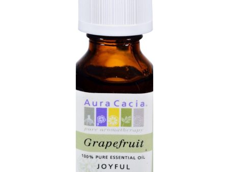 Aura Cacia Pure Essential Oil Grapefruit - 0.5 Fl Oz Supply