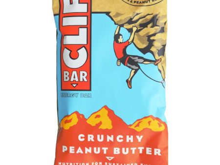 Clif Bar - Organic Crunch Peanut Butter - Case Of 12 - 2.4 Oz Supply