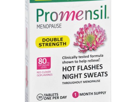 Promensil Menopause - Double Strength - Relief Hot Flashes Night Sweats - 30 Tablets Online Hot Sale