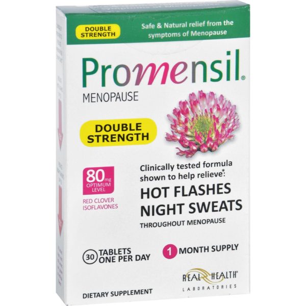 Promensil Menopause - Double Strength - Relief Hot Flashes Night Sweats - 30 Tablets Online Hot Sale