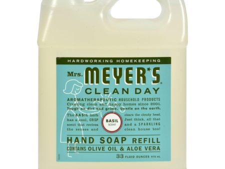 Mrs. Meyer s Liquid Hand Soap Refill - Basil - 33 Lf Oz Discount