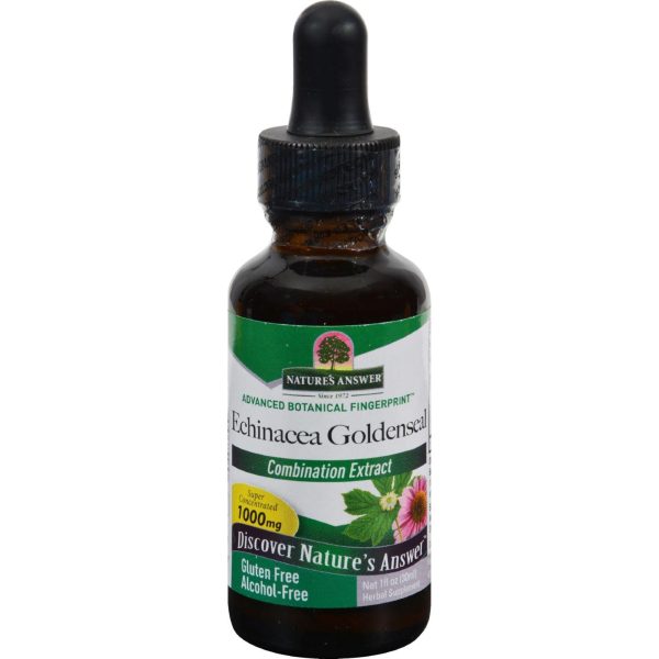 Nature s Answer Echinacea-goldenseal - Alcohol Free - 1 Oz Supply