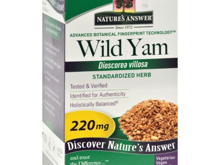 Nature s Answer Wild Yam Root Extract - 60 Vegetarian Capsules Online now