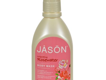 Jason Body Wash Pure Natural Invigorating Rosewater - 30 Fl Oz Cheap