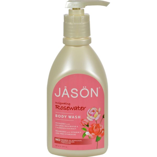 Jason Body Wash Pure Natural Invigorating Rosewater - 30 Fl Oz Cheap