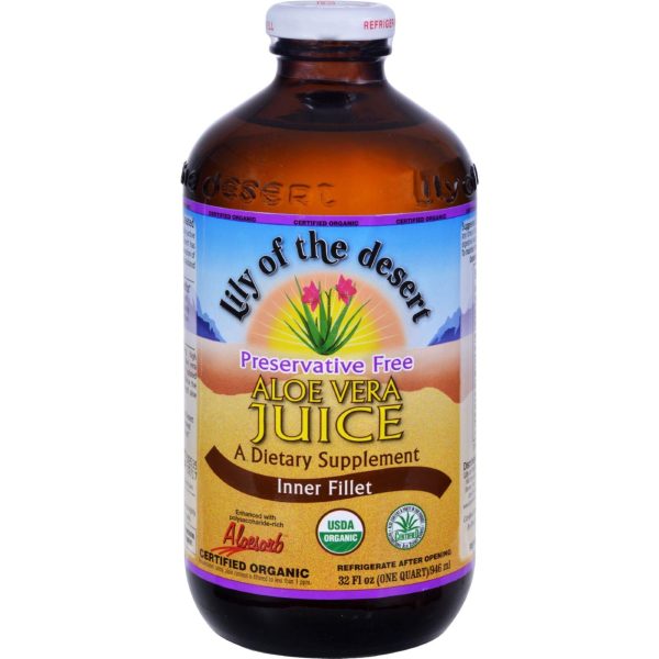 Lily Of The Desert Organic Aloe Vera Juice Inner Fillet - 32 Fl Oz Discount