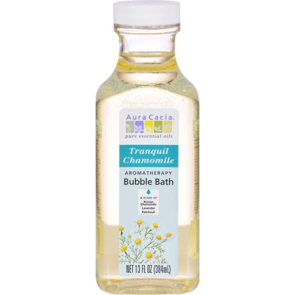 Aura Cacia Aromatherapy Bubble Bath Tranquil Chamomile - 13 Fl Oz Online now