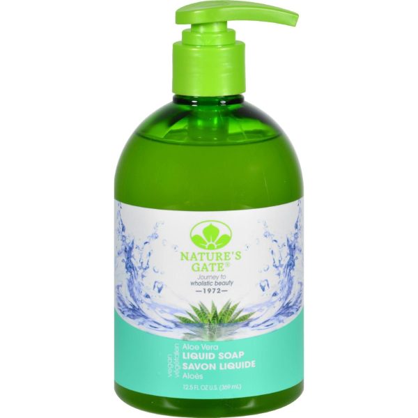 Natures Gate Hand Soap - Liquid - Aloe Vera - 12.5 Oz Online now