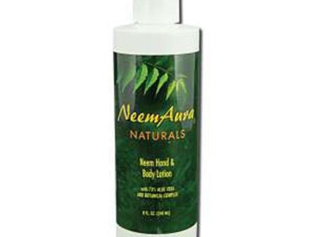 Neem Aura Hand And Body Lotion With Aloe Vera - 8 Fl Oz Supply