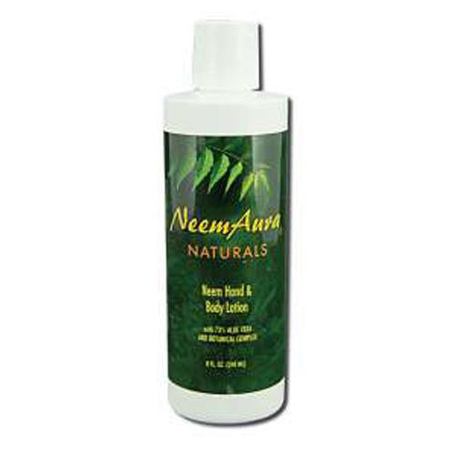 Neem Aura Hand And Body Lotion With Aloe Vera - 8 Fl Oz Supply