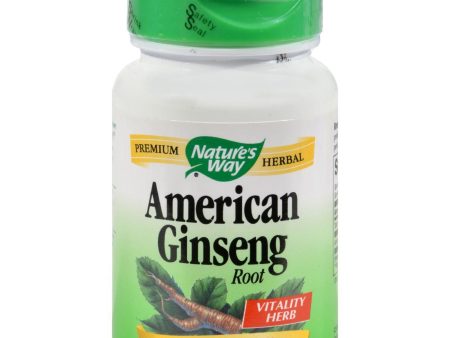 Nature s Way American Ginseng Root - 50 Capsules Hot on Sale