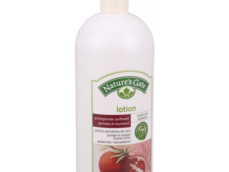 Nature s Gate Moisturizing Lotion - Pomegranate And Sunflower - 32 Oz Fashion